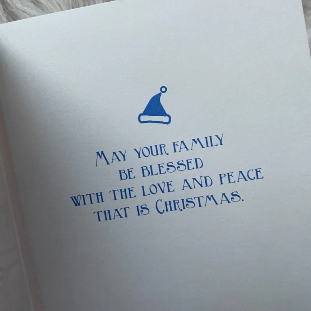 10 Holiday cards with matching print envelopes